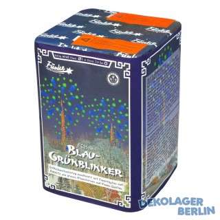 Funke Feuerwerk Batterie Blau Grünblinker