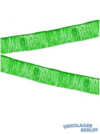Fransengirlande in grün mit 30 cm langen Fransen