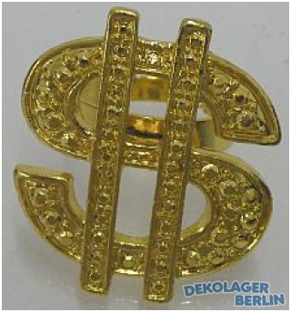 Dollar Ring als $ Zeichen für Rapper und Zuhälter