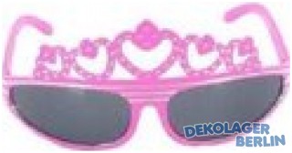 Brille mit Krone in pink