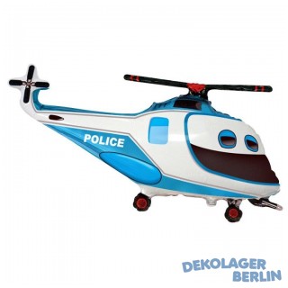 Polizei Hubschrauber als Folienballon 99cm