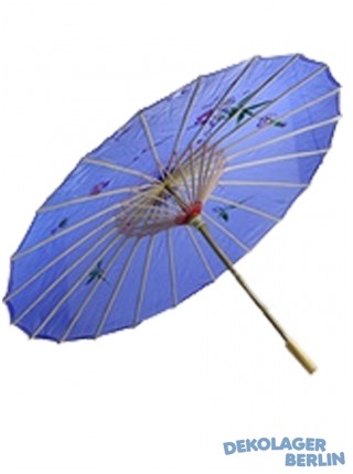 Asien Schirm Reisschirm Chinaschirm blau