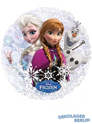 Folienballon Anna & Elsa mit Olaf Holographisch Frozen von Disney