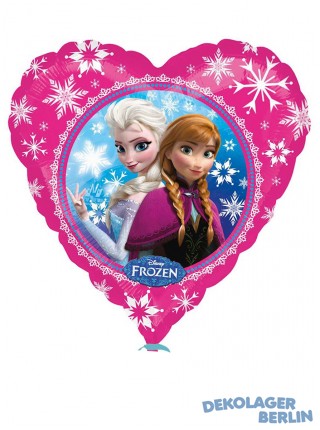 Folienballon Anna & Elsa als Herz Frozen von Disney