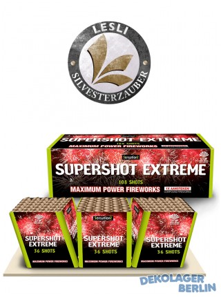 Silvester Feuerwerk Batterie Verbund Supershot Extreme von Lesli