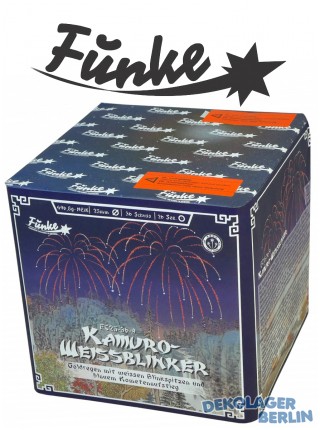 Funke Feuerwerk Batterie Kamuro Weissblinker 25 mm