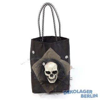 Halloween Handtasche mit Totenkopf