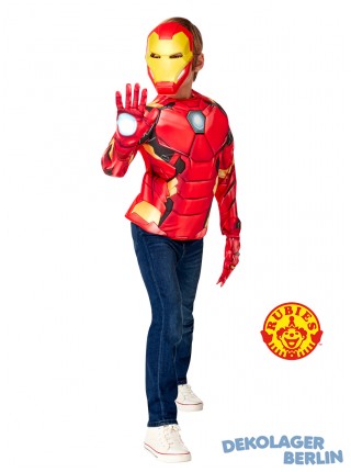 Original Iron Man Muskelshirt als Kinder Kostüm