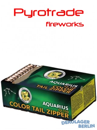 Pyrotrade Feuerwerk Batterie Color Tail Zipper