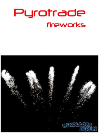 Pyrotrade Feuerwerk Batterie Silver Farfalle