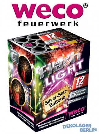 Weco Flashlight Feuerwerk Batterie - 12 Schsser