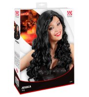 20er Jahre Burlesque Perücke schwarz