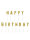 Happy Birthday Torten Kerzen gold