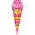 Folienballon Schultüte ABC Schulanfang in pink