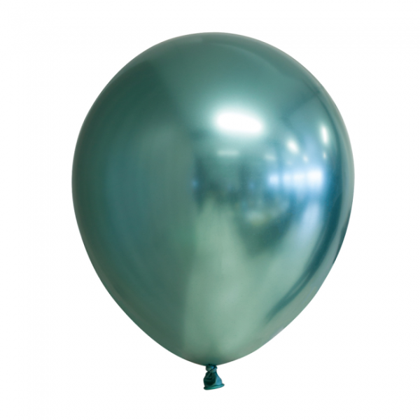 Chrome Spiegel Deko Luftballons grün 30 cm 12