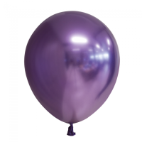 Chrome Spiegel Deko Luftballons violett 30 cm 12