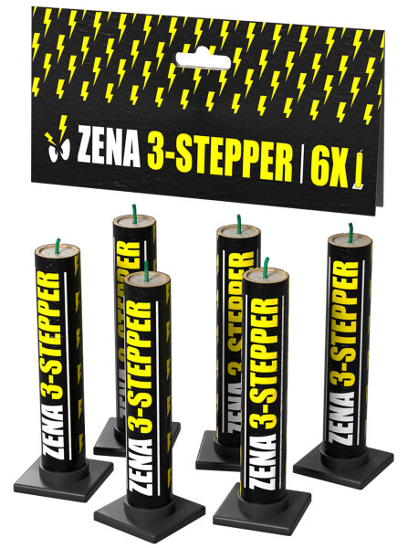 6 Silvester Feuerwerk 3 Stepper Fontänen von Zena
