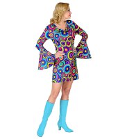 70 er Jahre Kleid in blau