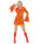 70 er Jahre Kleid in orange Größe: S