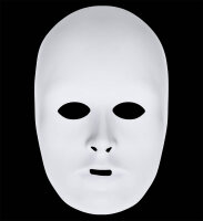 Einfache Maske weiss Venedig oder Halloween