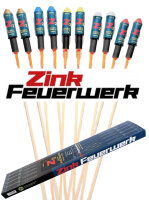 10 Zink Premium Schüttraketen Z2