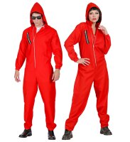Overall in rot für Bankräuber zu Halloween
