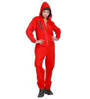 Overall in rot für Bankräuber zu Halloween