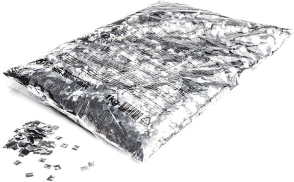 Konfetti Folie Regentropfen silber 6x6mm 1 kg