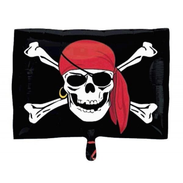 Folienballon als Piratenfahne oder Flagge