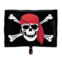 Folienballon als Piratenfahne oder Flagge
