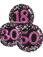 3 D Riesen Zahlen Folienballon Geburtstag pink