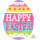 Folienballon Osterei Happy Easter