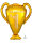 Folienballon als grosser Pokal