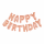 Folienballon Schriftzug Happy Birthday in verschiedenen Farben