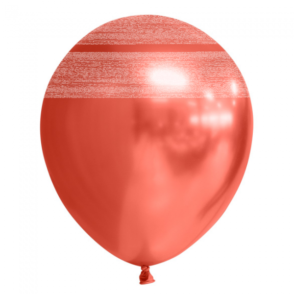 Deko Chrome oder Spiegel Luftballons rot 30 cm 12"