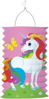 Einhorn Laterne als Zuglaterne