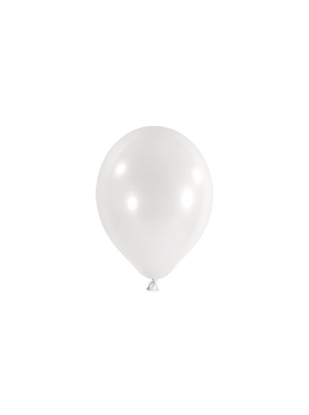 100 Deko Luftballons 5" 12 cm Mini Ballons in weiss