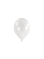 100 Deko Luftballons 5" 12 cm Mini Ballons in weiss