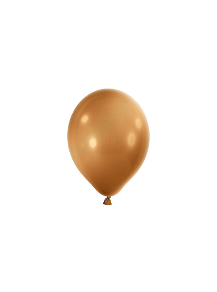 100 Deko Luftballons 5" 12 cm Mini Ballons in metallic gold