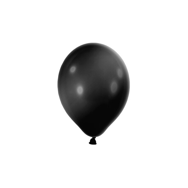 100 Deko Luftballons 5" 12 cm Mini Ballons in metallic schwarz