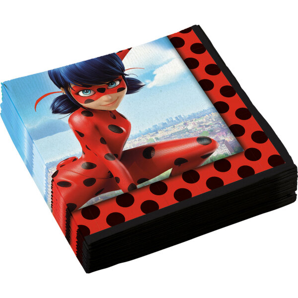 20 Party Servietten Miraculous Ladybug