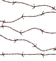 Stacheldraht Imitation 210 cm lang