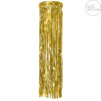 Lamettaring 20 cm mit 75 cm langen Lametta Fransen in gold