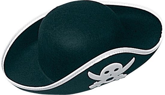 Piratenmütze oder Piraten Hut für Kinder mit Totenkopf