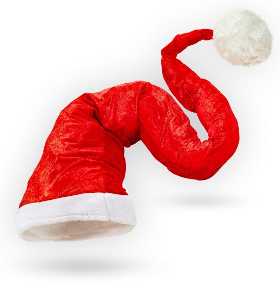 Weihnachtsmütze für Weihnachtsmann extra lang