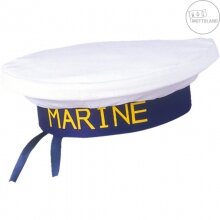 Matrosen Mütze oder Seemann Hut mit Bändern Marine