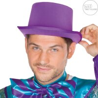 Party Hut Zylinder in vielen Farben Farbe: lila violett