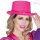 Party Hut Zylinder in vielen Farben Farbe: pink