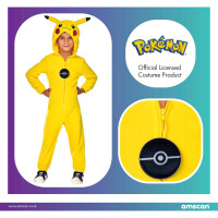 Original Pokemon Pikachu Kostüm für Kinder