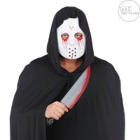 Halloween weisse Hockeymaske mit Blut